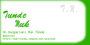 tunde muk business card